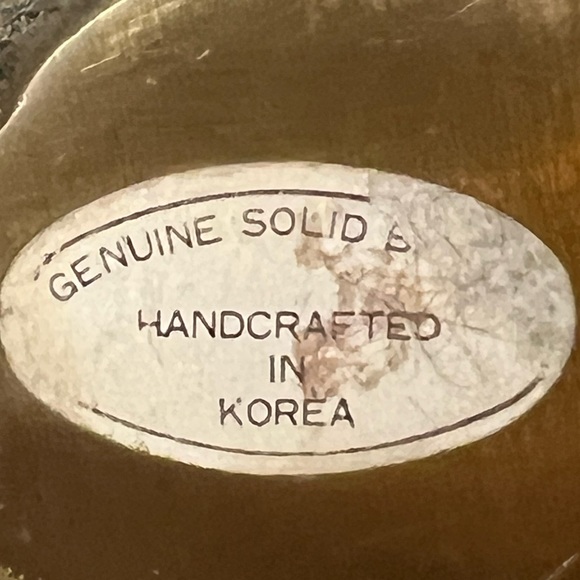 Pair of Vintage Genuine Brass Quails/Mother-Baby Brass Birds~ Mid Century Birds - Picture 10 of 13